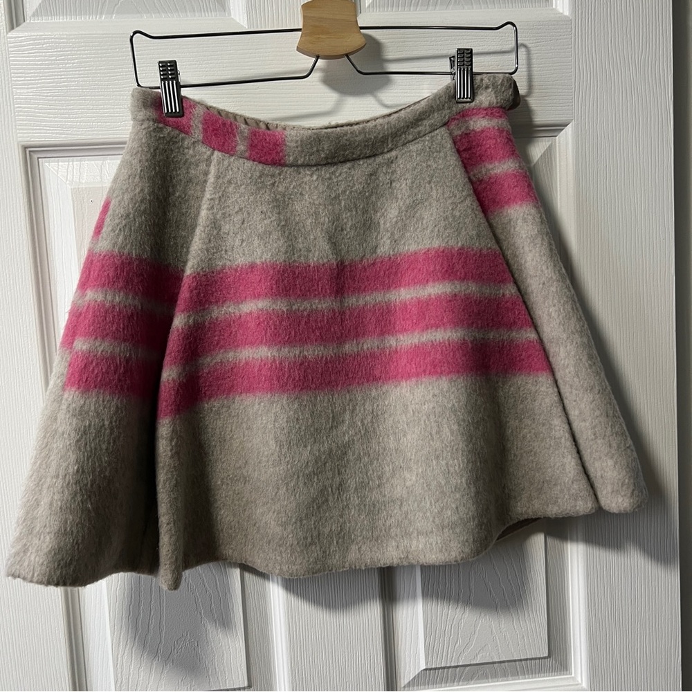 Stylish Pink and Gray Women's Skirt